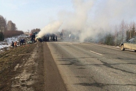 Водитель иномарки погиб в ДТП на трассе Ижевск-Ува