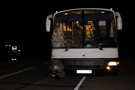 Автобус насмерть сбил женщину в Завьяловском районе Удмуртии