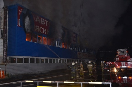 Возгорание магазина произошло в Воткинске