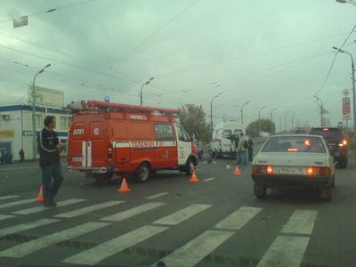 Три автомобиля и автобус столкнулись в Сарапуле: есть пострадавшие
