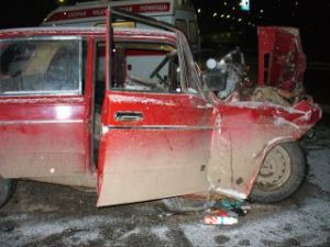 Паровозик: три отечественных авто столкнулись в центре Ижевска
