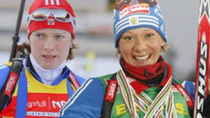 Биатлон: в гонке преследования Слепцова завоевала серебро, а Зайцева – вторую бронзу