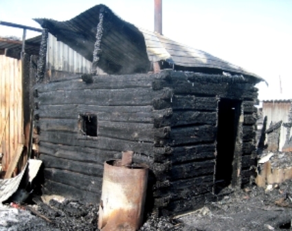 Баня сгорела в Завьяловском районе
