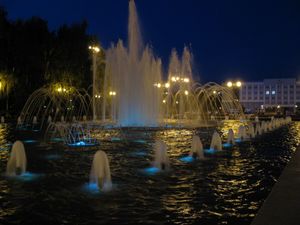 В Ижевске заработал светомузыкальный фонтан
