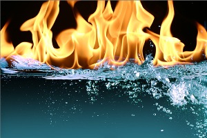 Олимпийский огонь Сочи-2014 вспыхнул на дне Черного моря