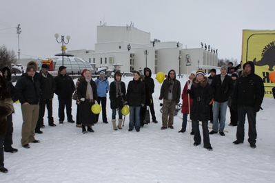 На акцию протеста против московского времени в Ижевске вышло 50 человек
