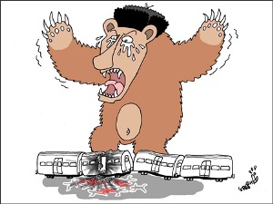 Корейская газета опубликовала циничные карикатуры на теракт в московском метро