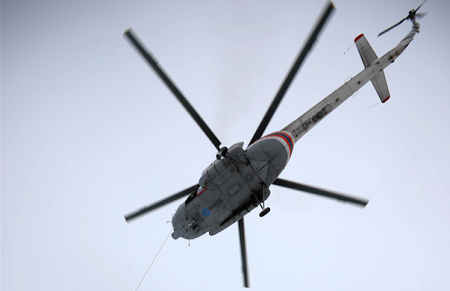 Вертолет МИ-8 потерпел крушение в Подмосковье