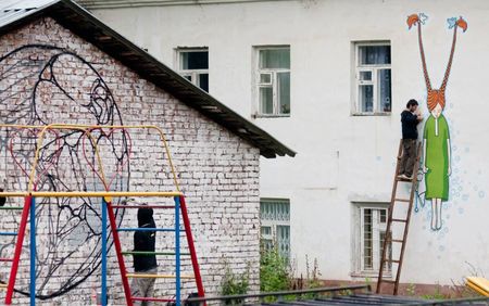 Ижевск украсили 20 экземпляров уличного искусства