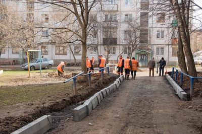 Ремонт придомовых территорий начался в Ижевске