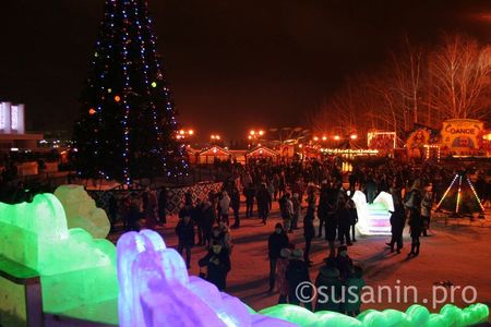 В новогоднюю ночь праздновать на улицы вышли 35 тысяч ижевчан