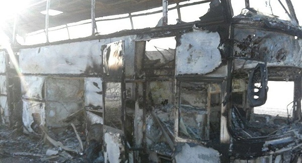 В Казахстане 52 человека заживо сгорели в пассажирском автобусе