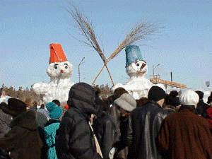В Ижевске провожают зиму по удмуртским обычаям