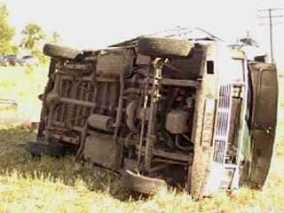 Автобус с 16-ю пассажирами вылетел с трассы в Удмуртии