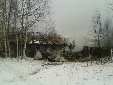 Сауна «Лагуна» сгорела в пригороде Ижевска