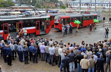  Модернизированные трамваи пустили по маршруту в Ижевске 