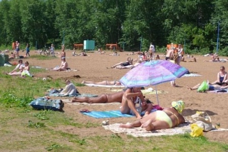 Городской пляж открыли в Ижевске