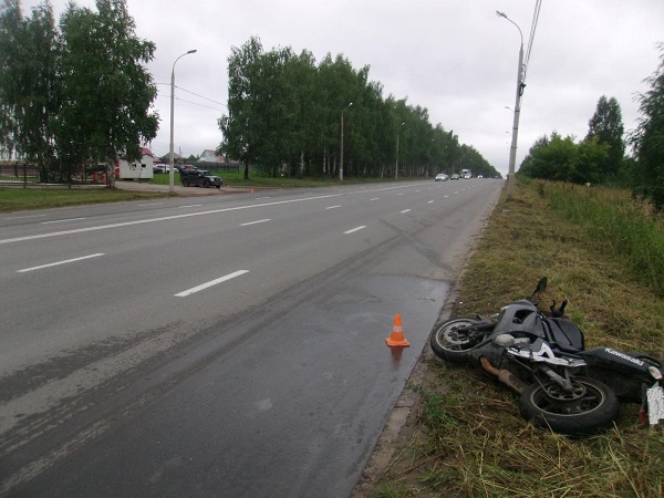 В Ижевске не уступили дорогу пьяному мотоциклисту