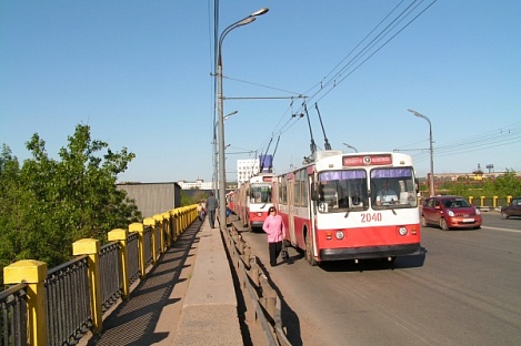 Троллейбусы остановились в городке Строителей в Ижевске