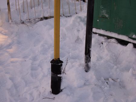 Газопровод в удмуртском селе Красногорское не выдержал морозов