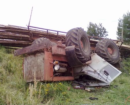 Два человека пострадали при опрокидывании трактора в Удмуртии