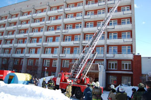 57 пожарных «тушили»  санаторий в Ижевске