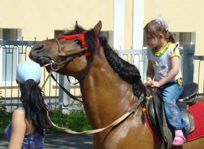Ребенок сломал позвоночник, упав с лошади на Центральной площади Ижевска