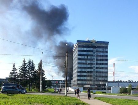 Пожар произошел на Ижевском автозаводе