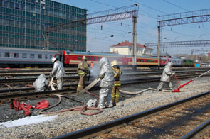 С последствиями теракта боролись спасатели на ижевском вокзале