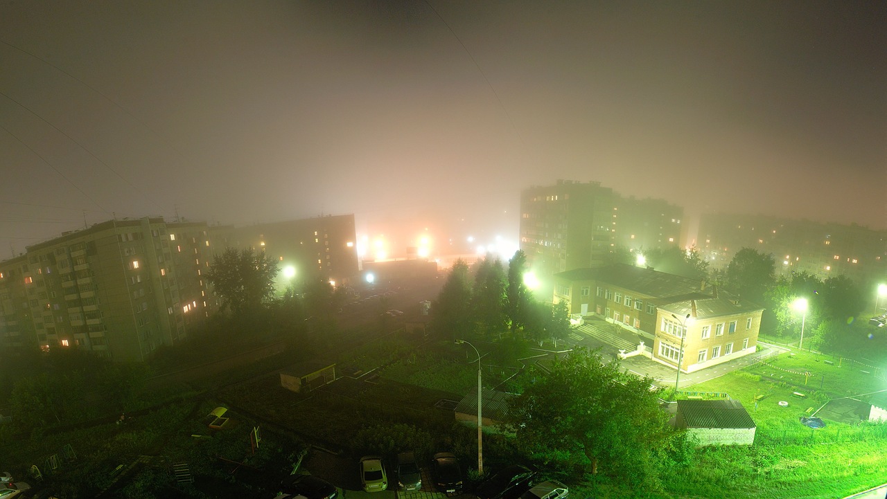 Мутный воздух пришел в Ижевск из-за лесных пожаров в Сибири