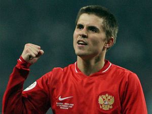 Во втором тайме на поле в составе сборной России вышел Дмитрий Торбинский