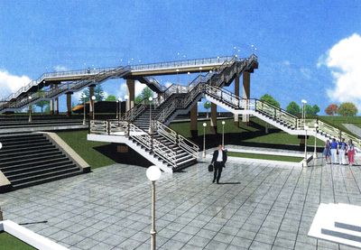 Строительство пешеходного моста в Можге завершится в 2011 году
