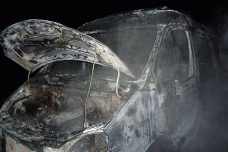Автомобиль «скорой помощи» сгорел накануне в Удмуртии