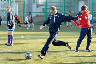 Сборная команда правительства и Госсовета Удмуртии возобновила футбольные тренировки