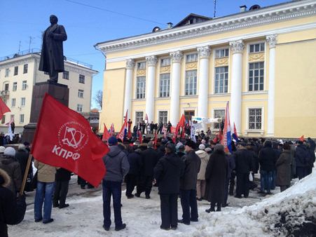 Митинг в Ижевске провели оппозиционные партии