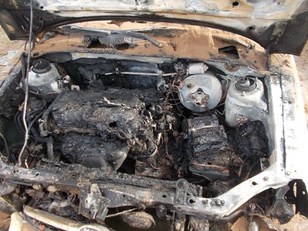 Легковой автомобиль сгорел в Ленинском районе Ижевска