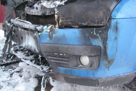 Автомобиль «Форд Фокус» сгорел в Увинском районе 