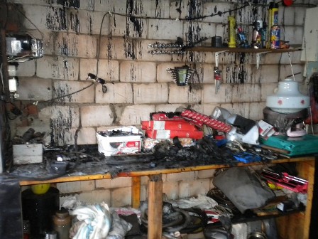 Возгорание шиномонтажной мастерской произошло в Ижевске