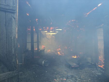 На пожаре в Удмуртии погибли 50 телят