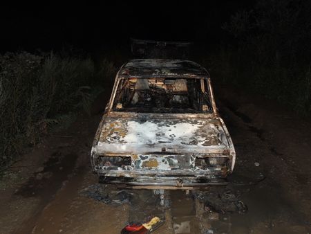 Автомобиль подожгли в Воткинске