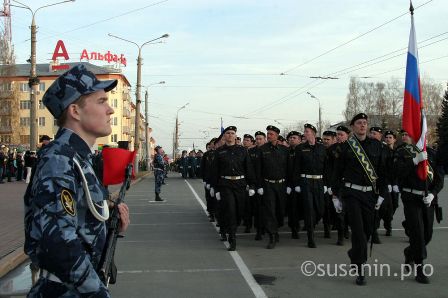 Первая репетиция парада Победы прошла в Ижевске 