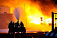 Дом открытым пламенем сгорел в Ижевске 