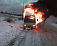 В Шарканском районе сгорел грузовик