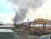 Жители Ижевска сообщают о столбе дыма над сгоревшим в ноябре складом Ижтрейндинг