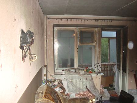 Квартира загорелась в Ижевске из-за курильщика