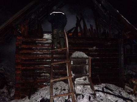 Баня сгорела  в Малопургинском районе