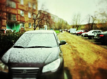 Фото: первый снег выпал в Ижевске 