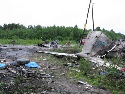 Катастрофа  самолета Ту-134 в Карелии унесла жизни 44 человек