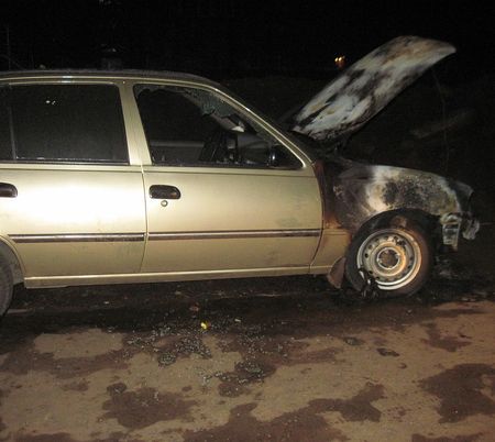 Автомобиль сгорел в Сарапуле