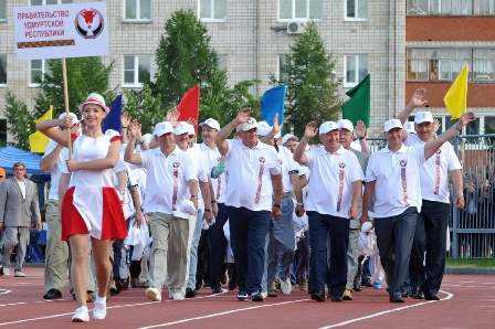 Церемония открытия Республиканских летних сельских спортивных игр состоялась в Воткинске